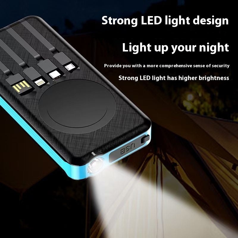 Solar Charging Unit With Cable Portable Waterproof