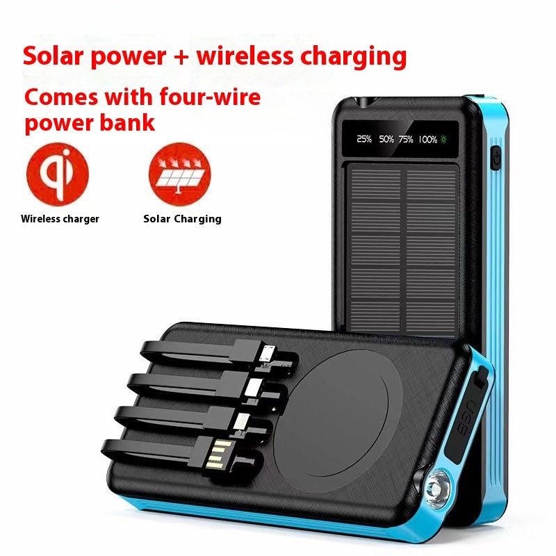Solar Charging Unit With Cable Portable Waterproof