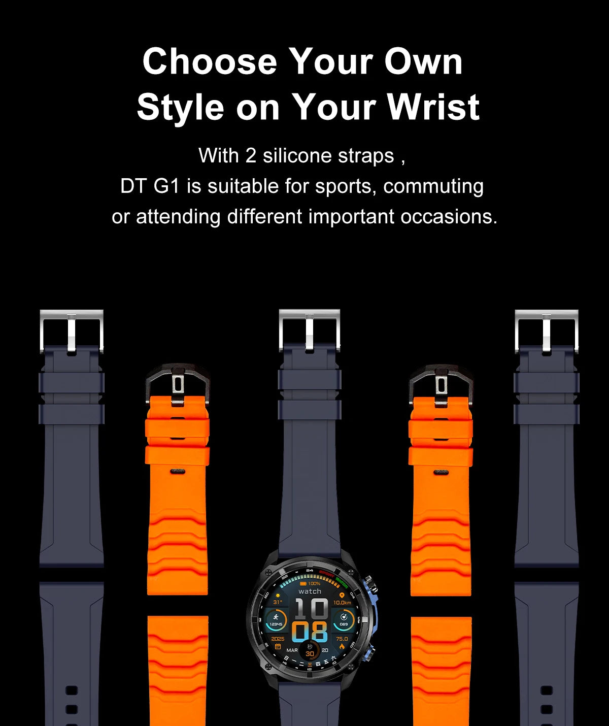 VWAR Tactical Smart Watch Built-in GPS Offline Map 4GB Memory 3 ATM IP69K Swimming Waterproof Men Militray Smartwatch 2025 NEW