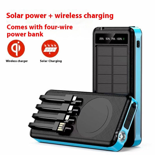 Solar Charging Unit With Cable Portable Waterproof