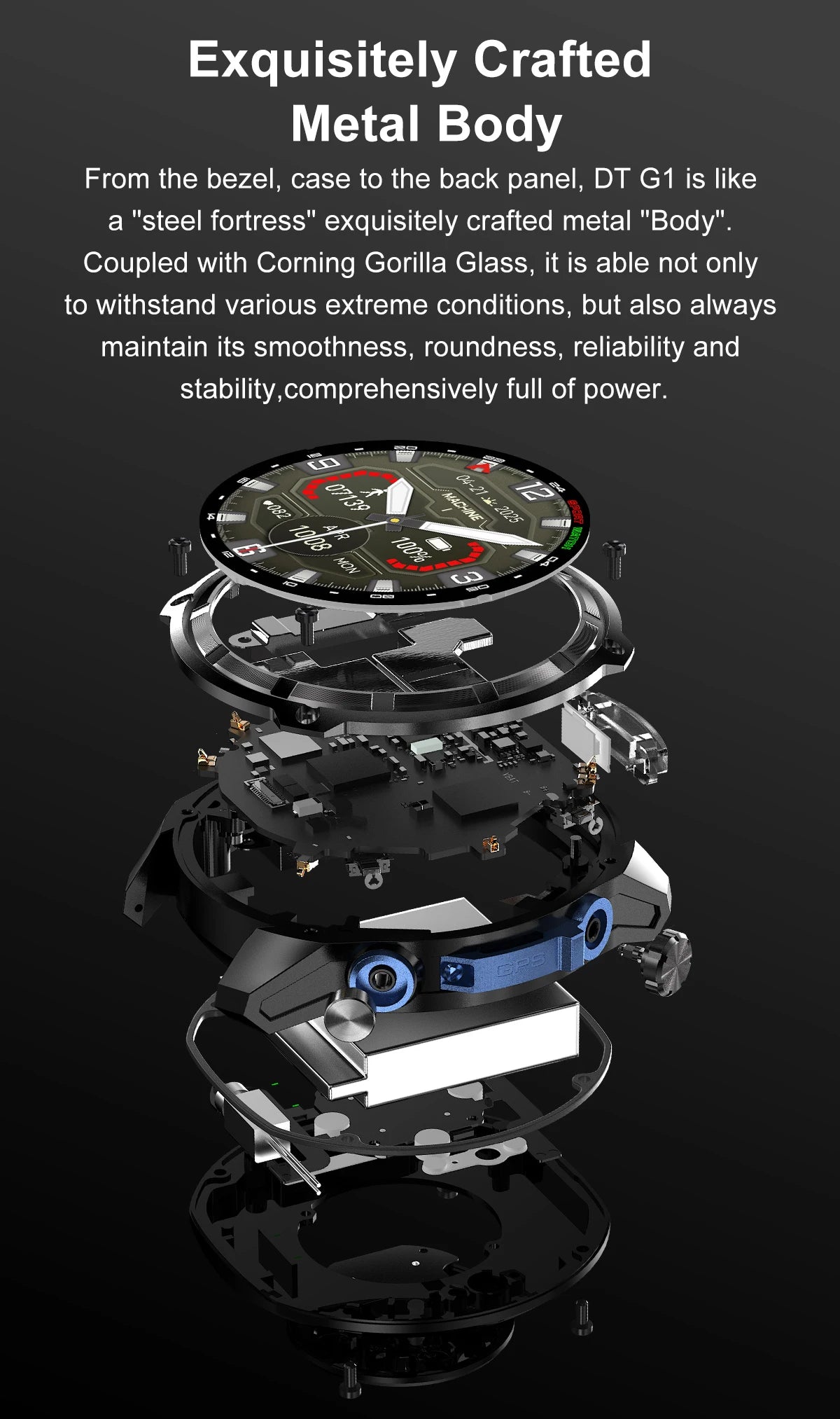 VWAR Tactical Smart Watch Built-in GPS Offline Map 4GB Memory 3 ATM IP69K Swimming Waterproof Men Militray Smartwatch 2025 NEW