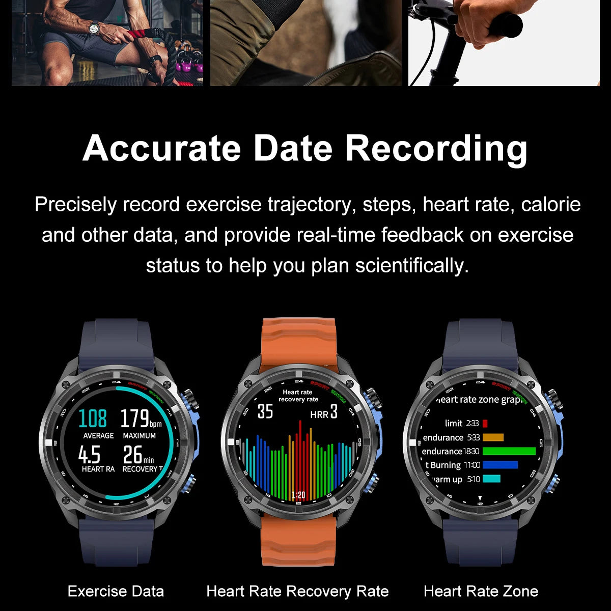 VWAR Tactical Smart Watch Built-in GPS Offline Map 4GB Memory 3 ATM IP69K Swimming Waterproof Men Militray Smartwatch 2025 NEW