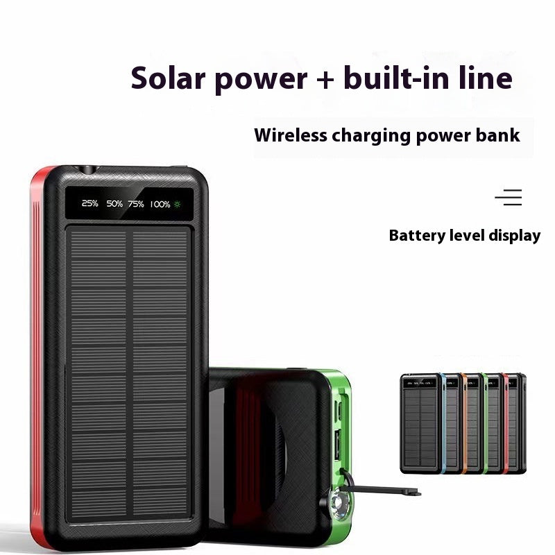 Solar Charging Unit With Cable Portable Waterproof